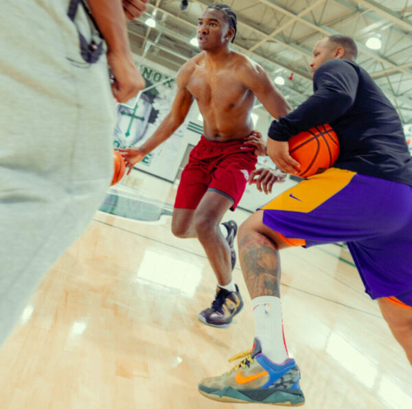 Basketball training session